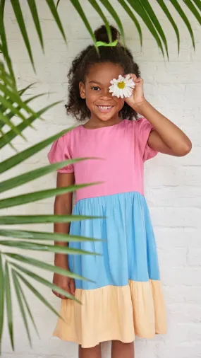 Smita Dress- Flower Market Colorblock