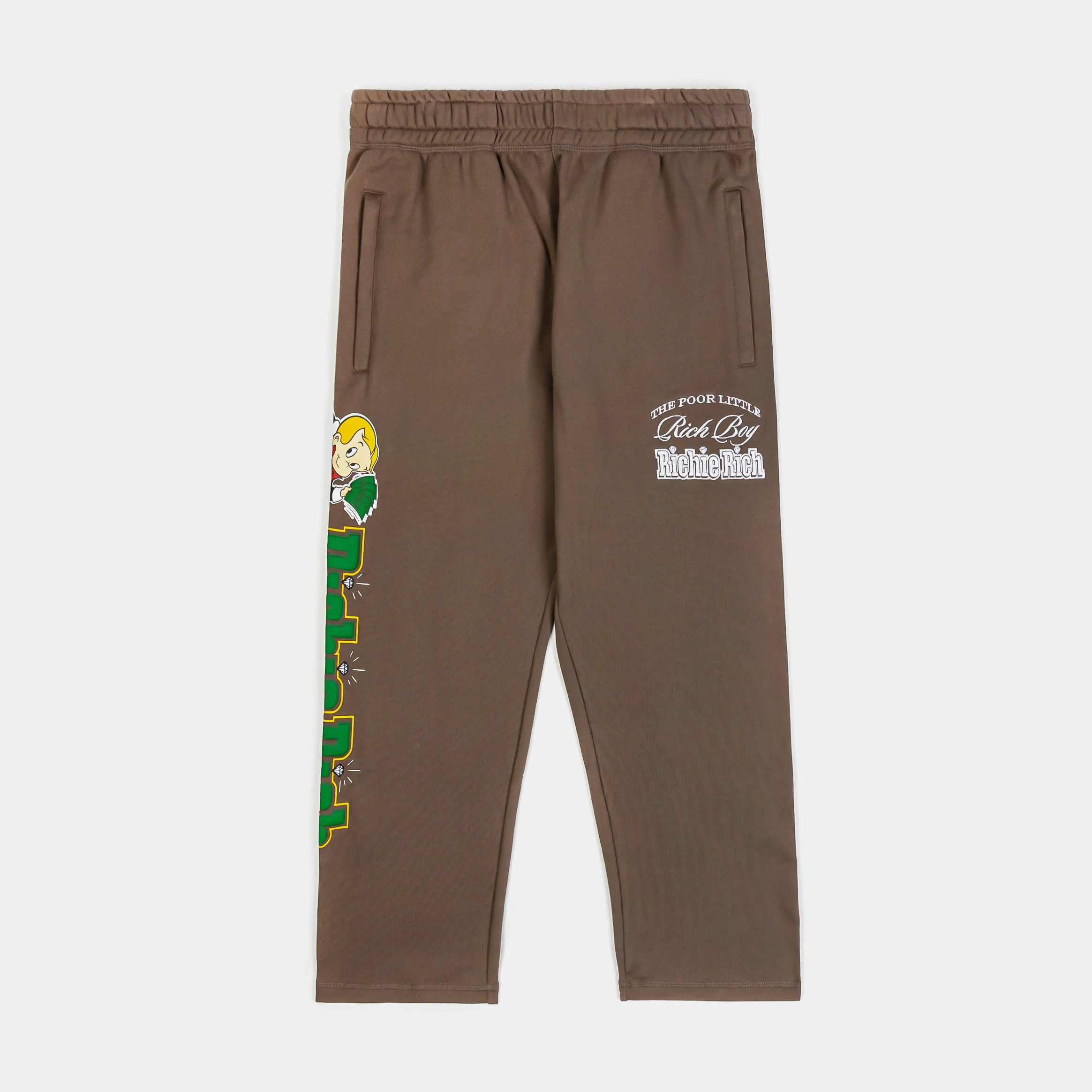 SP x Richie Rich Clean Money Joggers Mens Sweatpants (Brown/White)
