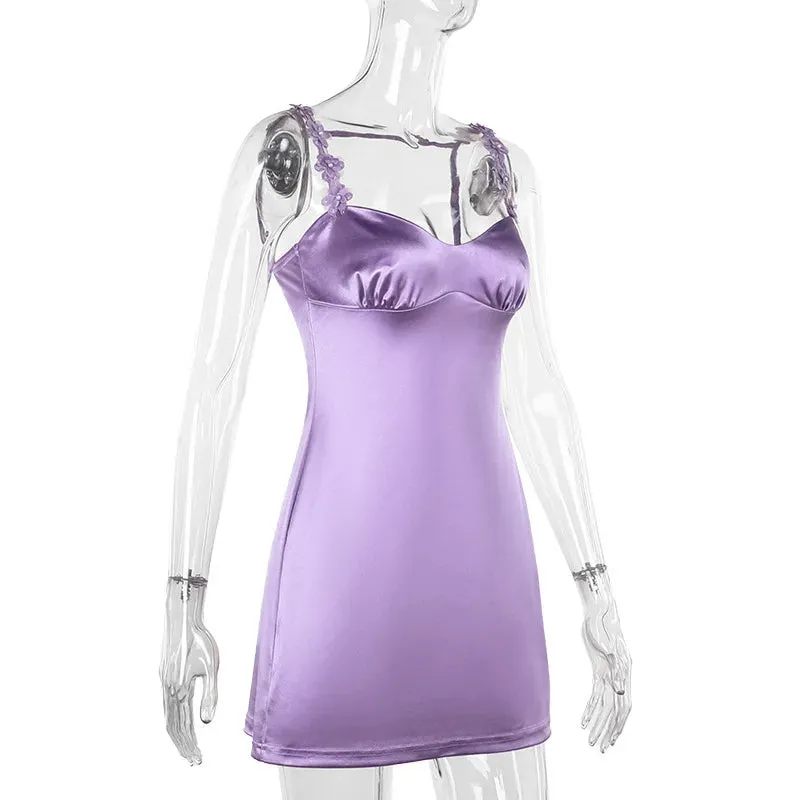 Spaghetti Strap Mini Dress Backless Bodycon Party Wear