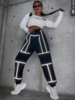 Sporty High Waist Long Women Pants