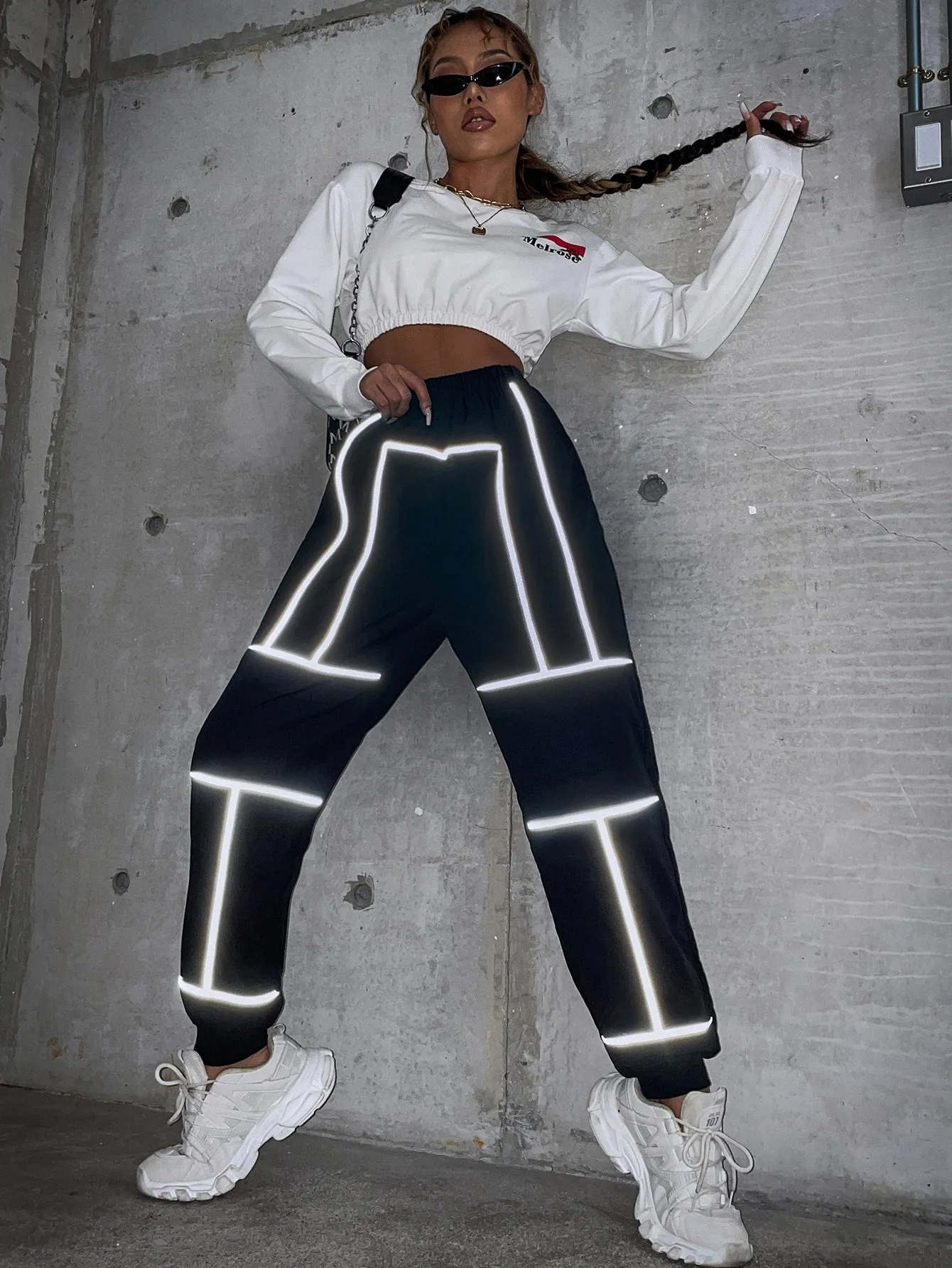 Sporty High Waist Long Women Pants