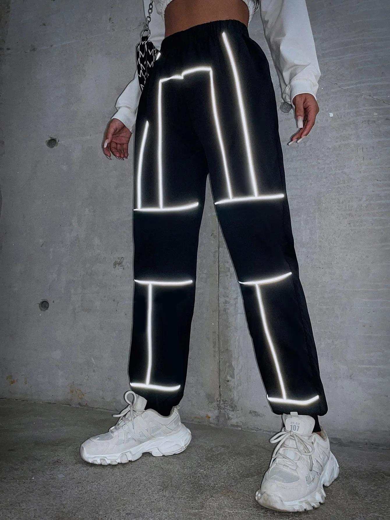 Sporty High Waist Long Women Pants