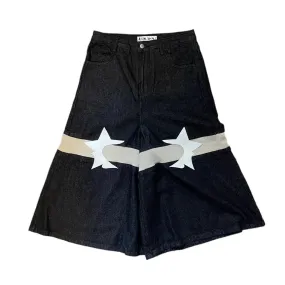 Star Logo Ribbed Culottes