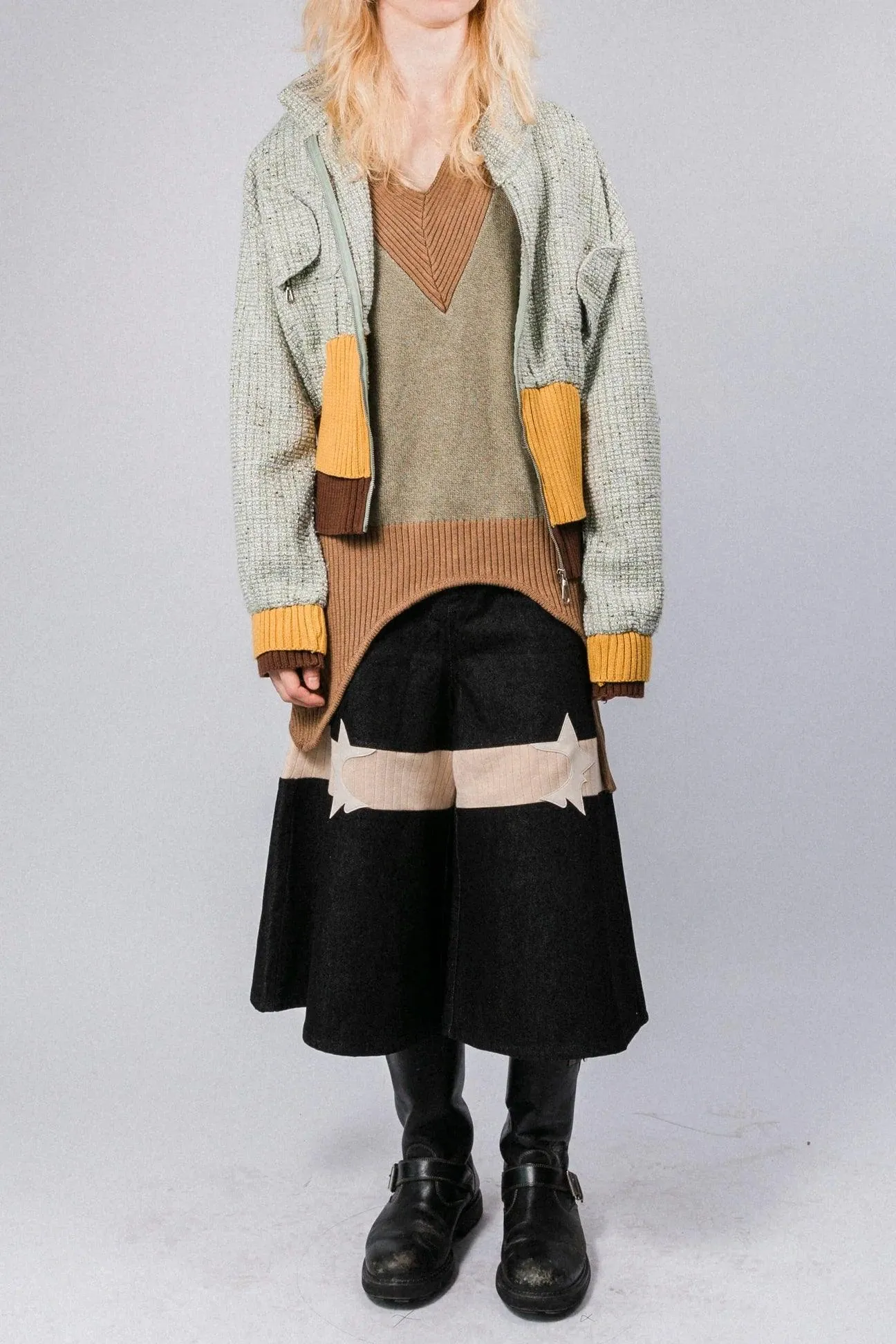 Star Logo Ribbed Culottes