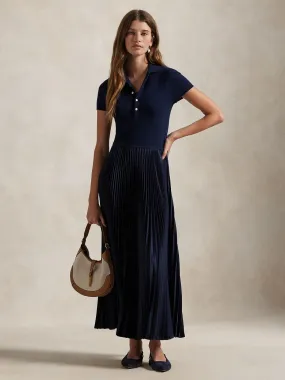 SWEATER-BODICE DRESS Marine