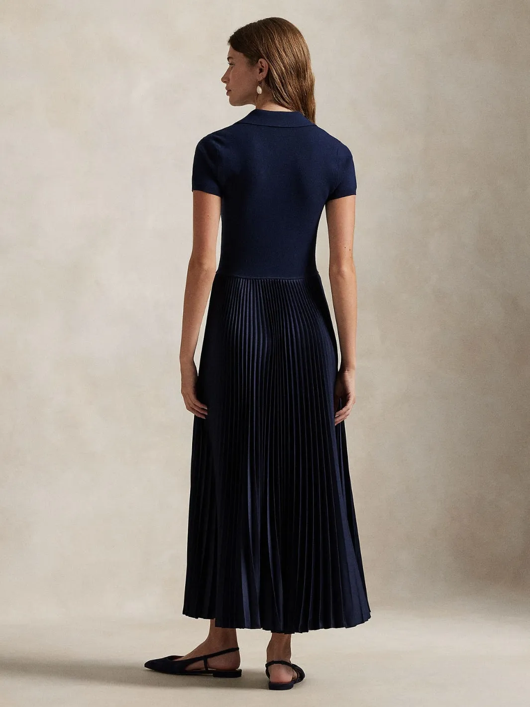 SWEATER-BODICE DRESS Marine