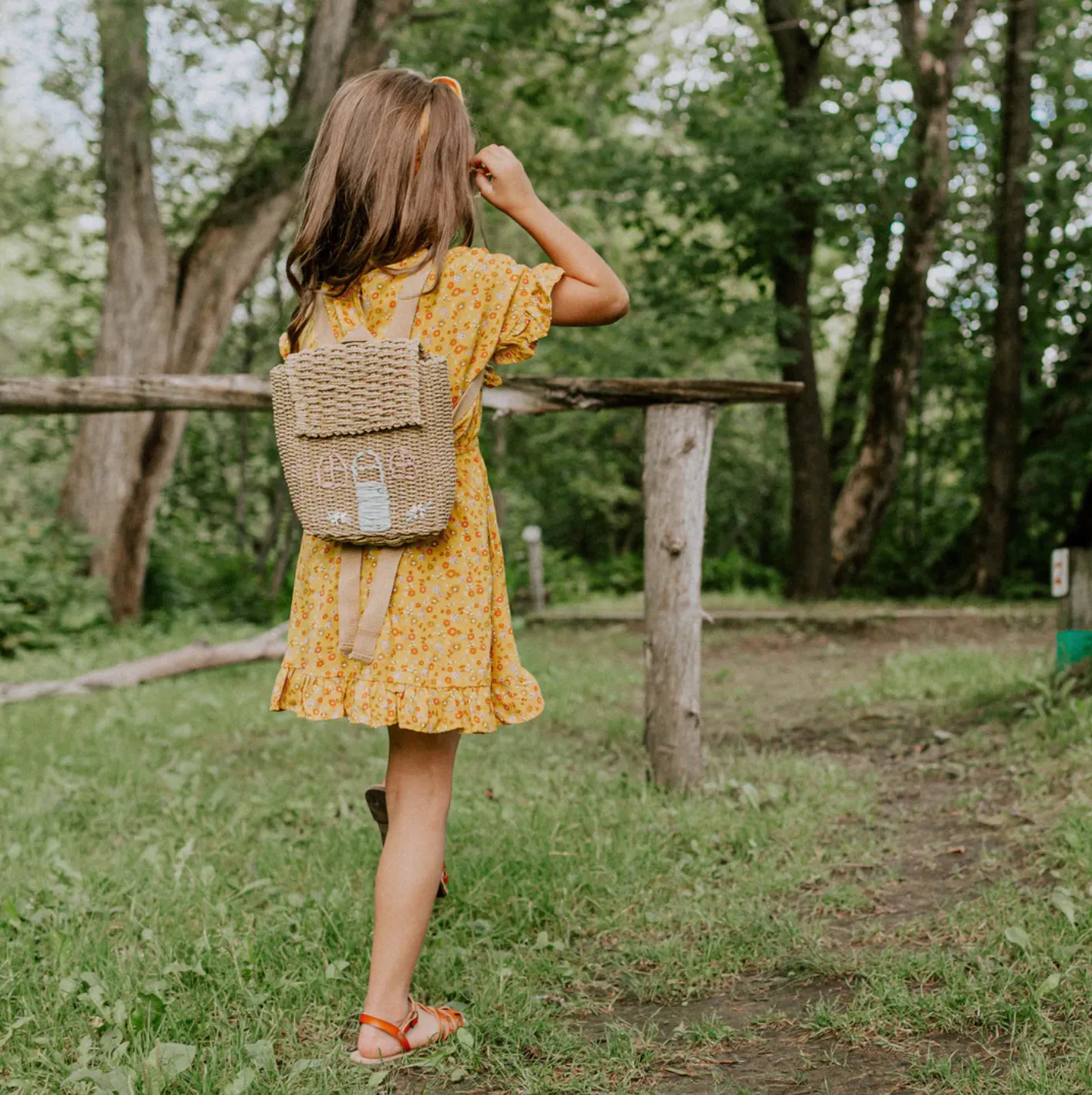 The Flowery Ruffle Dress - Yellow - KIDS