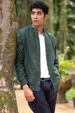 The Linen Bomber Jacket