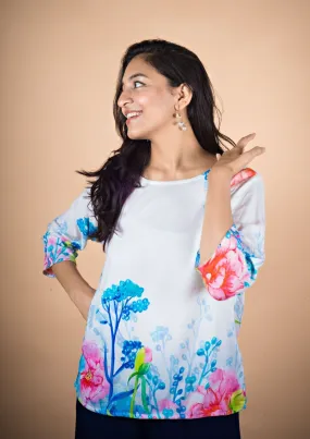 The Magnificent Peacock Short Top