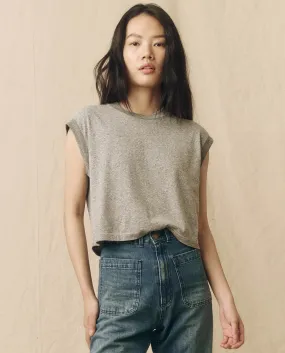 The Square Tee. -- Heather Grey