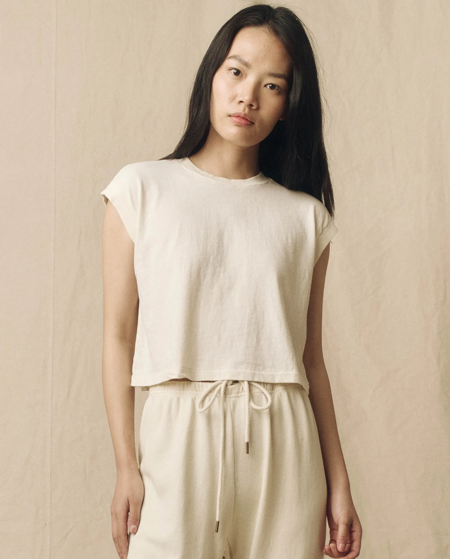 The Square Tee. -- Washed White
