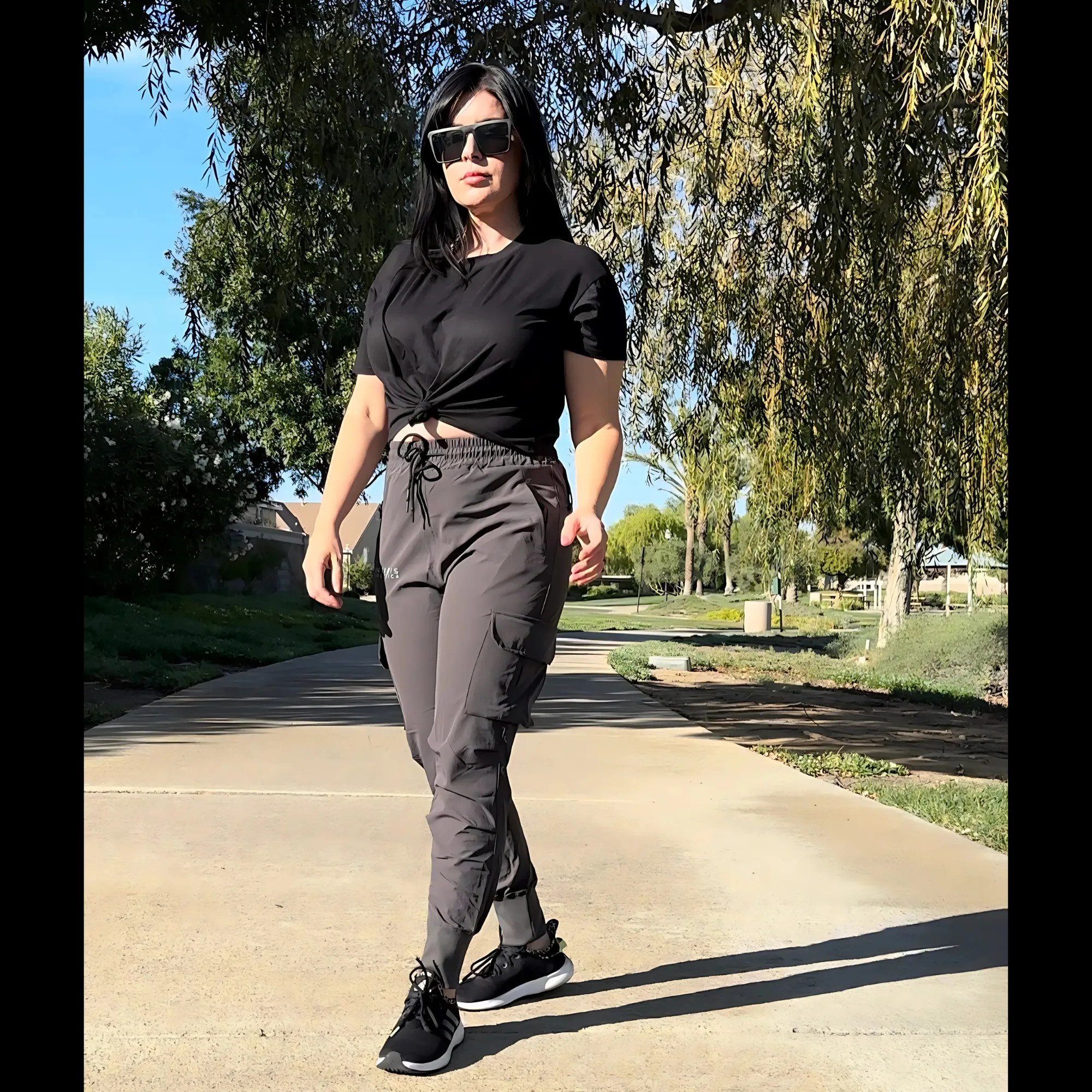 Unisex Urban Flex Cargo Joggers Charcoal Gray Women's