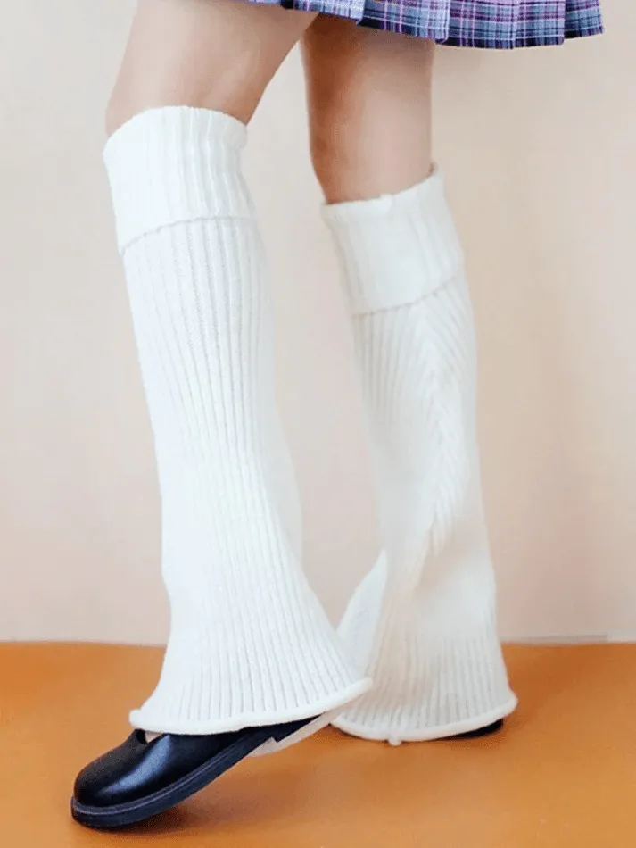 Uniwim Ankle Flare Ribbed Knit Leg Warmer