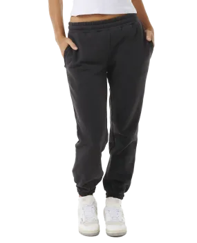 Varsity Joggers in Washed Black