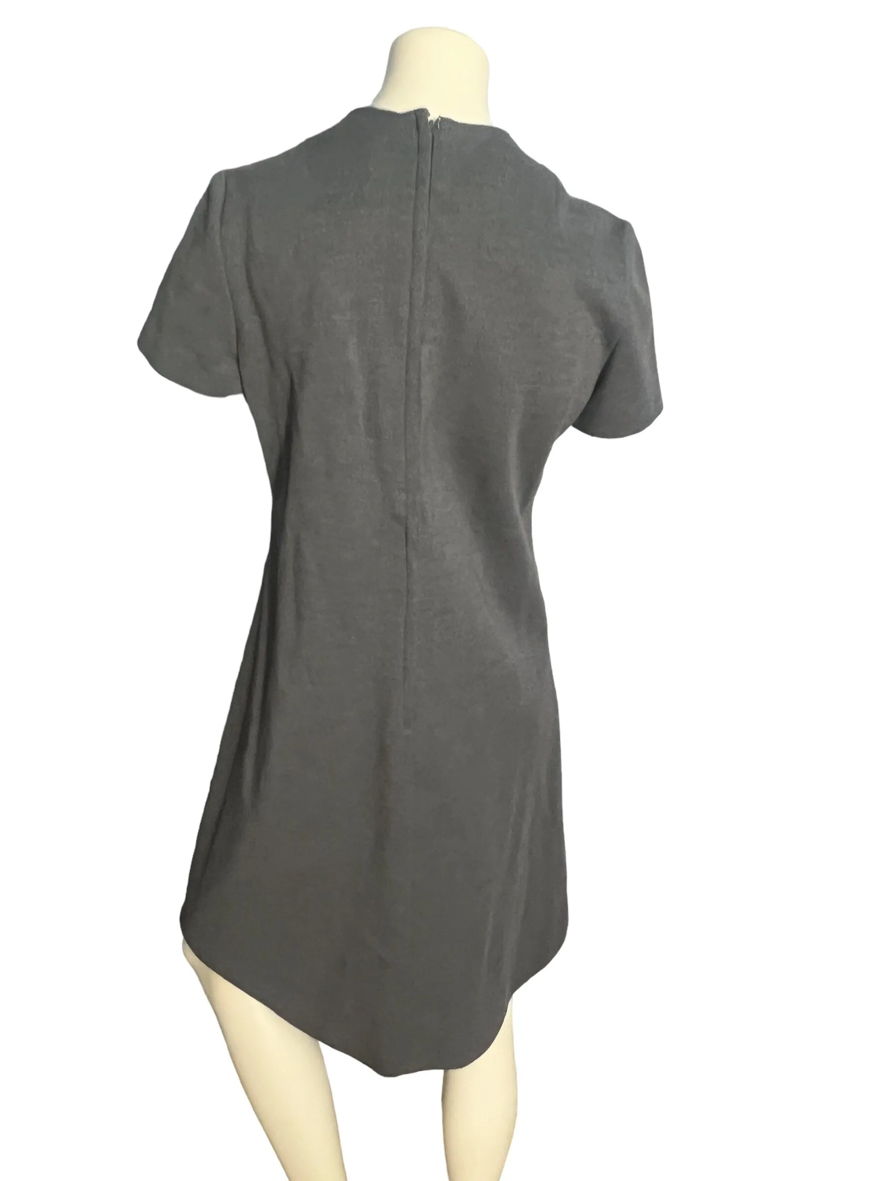 Vintage 70's A line grey dress Rona M L