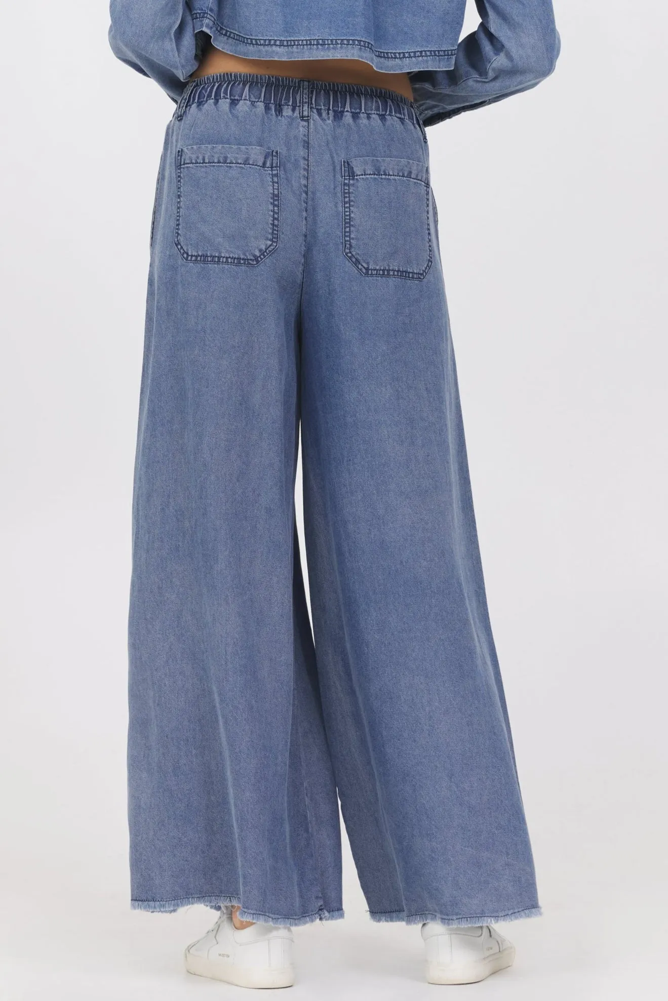 Vintage Havana Tencel Wide Leg Pant