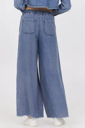 Vintage Havana Tencel Wide Leg Pant