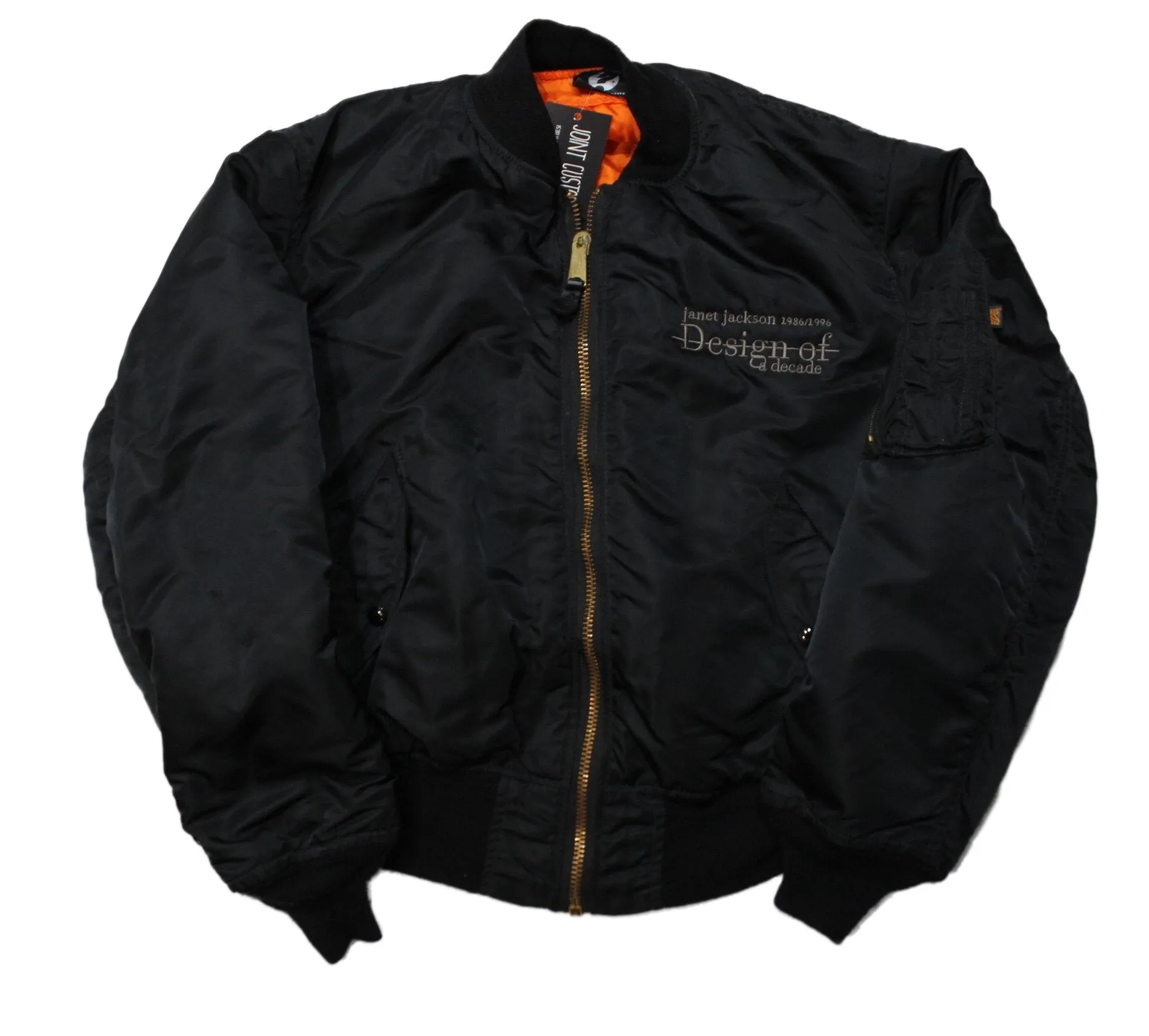 Vintage Janet Jackson "Design of a Decade" Bomber Jacket