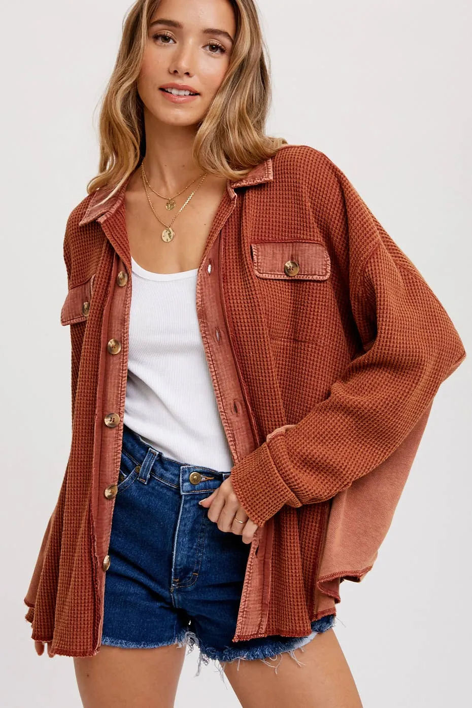 Vintage Market Waffle Knit Jacket