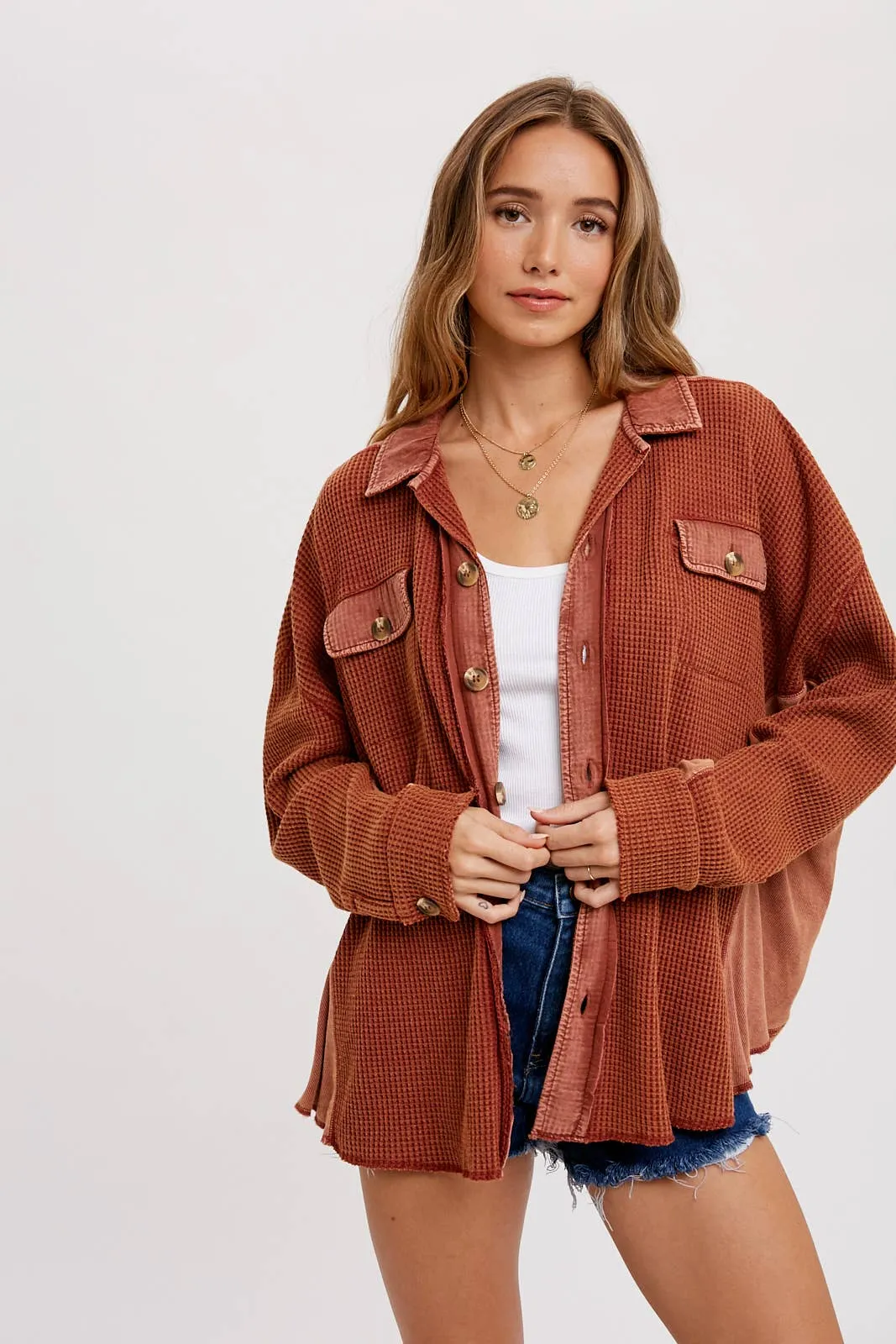 Vintage Market Waffle Knit Jacket