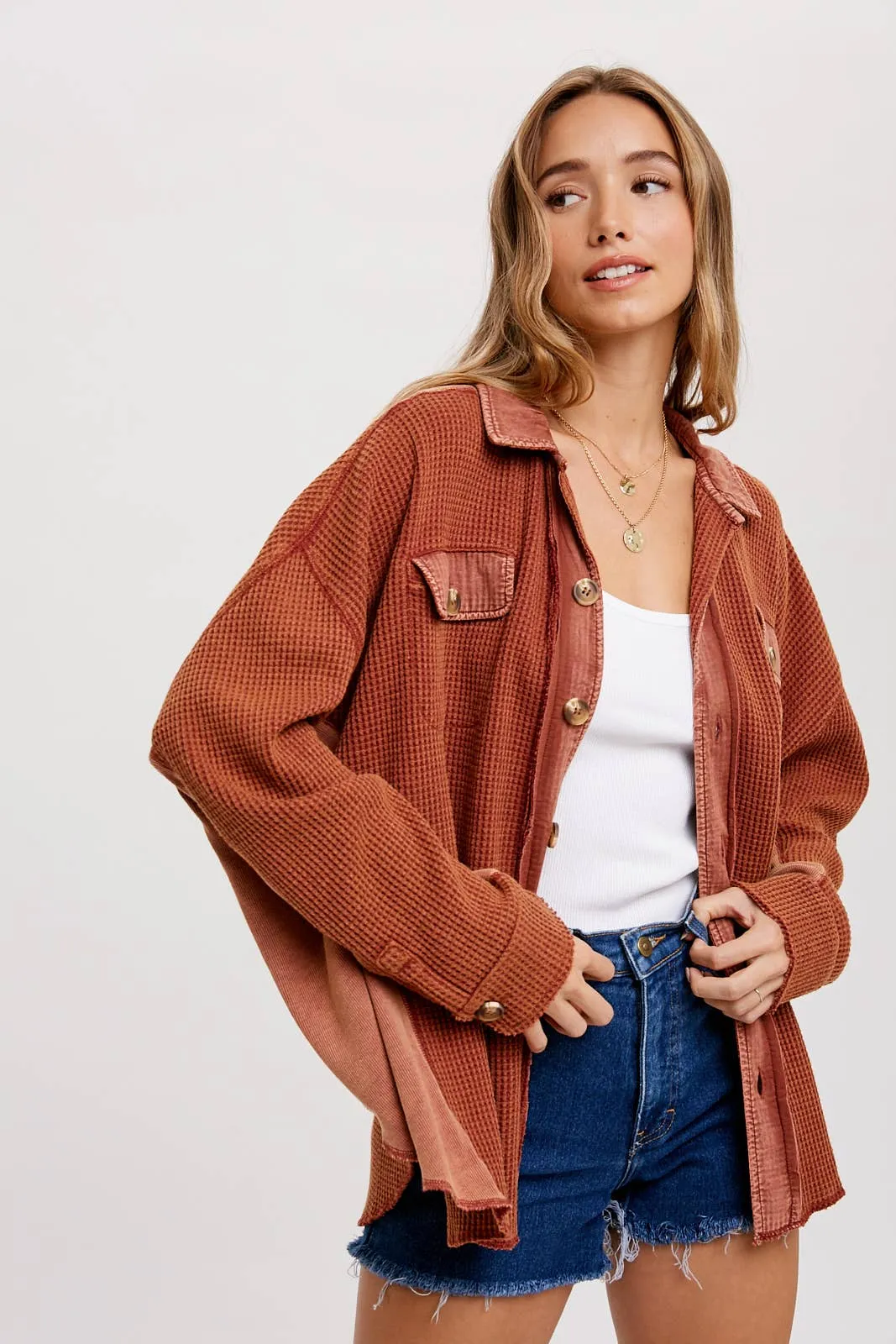 Vintage Market Waffle Knit Jacket
