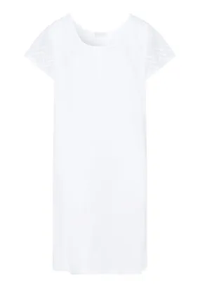 Vivia Embroidered Cotton Nightgown | White 78979-101
