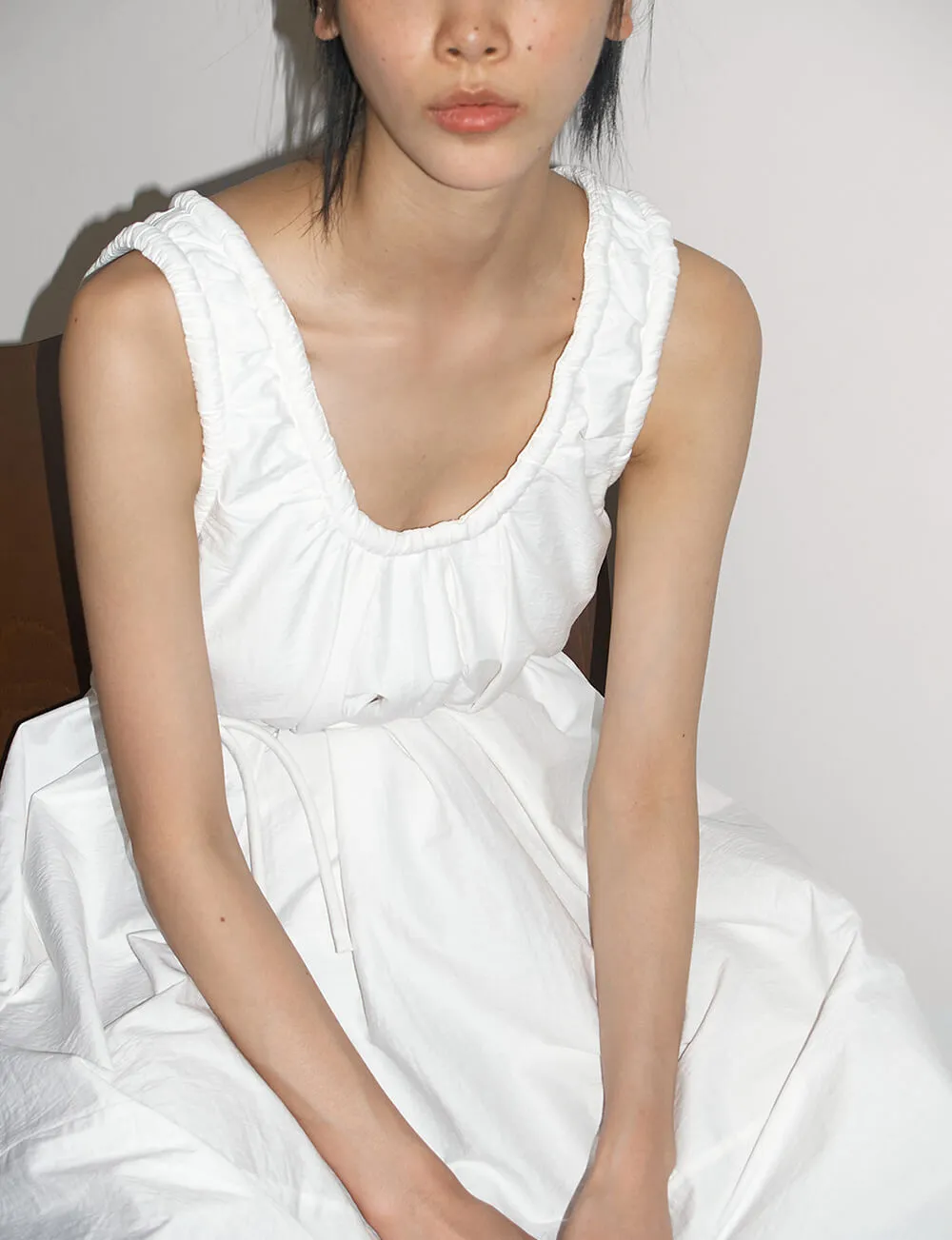 White Puff Dress