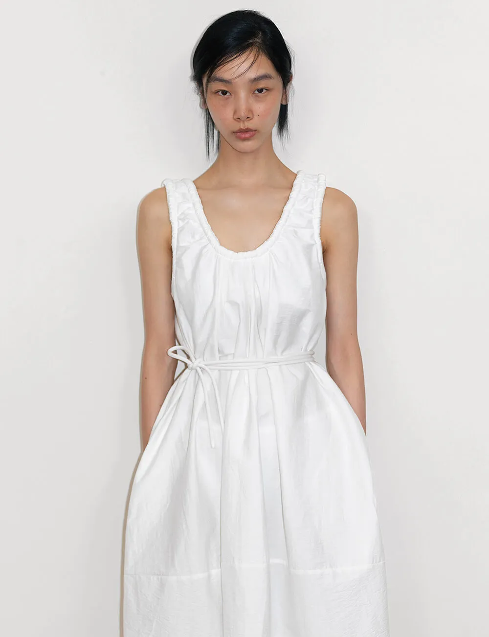 White Puff Dress