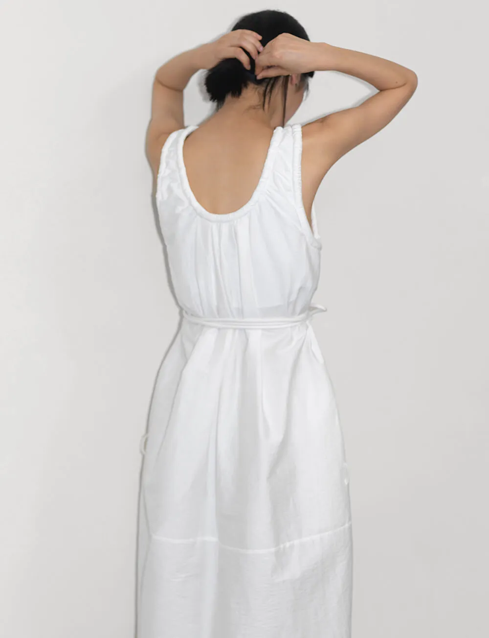 White Puff Dress