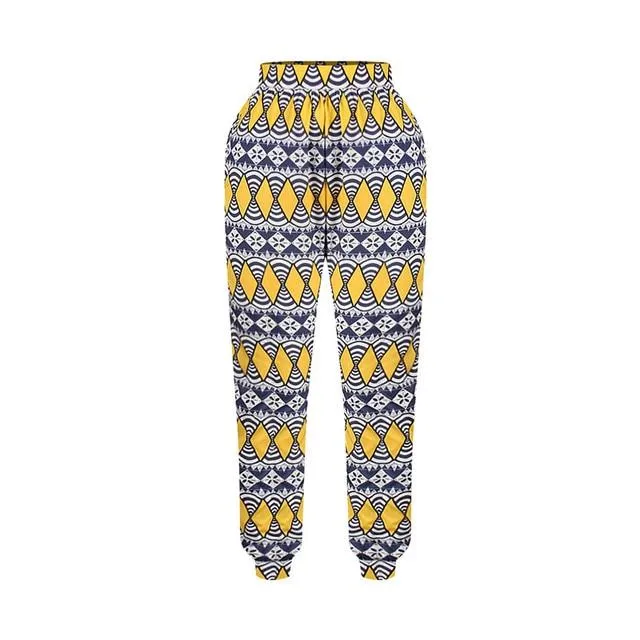 Women African Dashiki Joggers Sweatpants