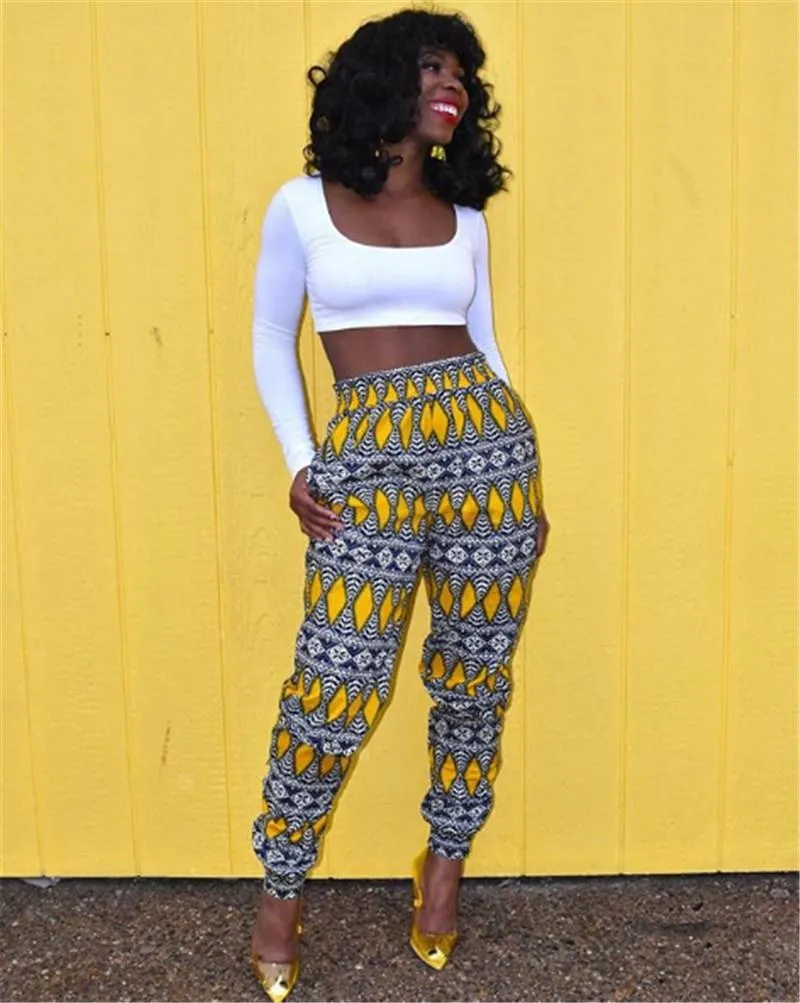 Women African Dashiki Joggers Sweatpants