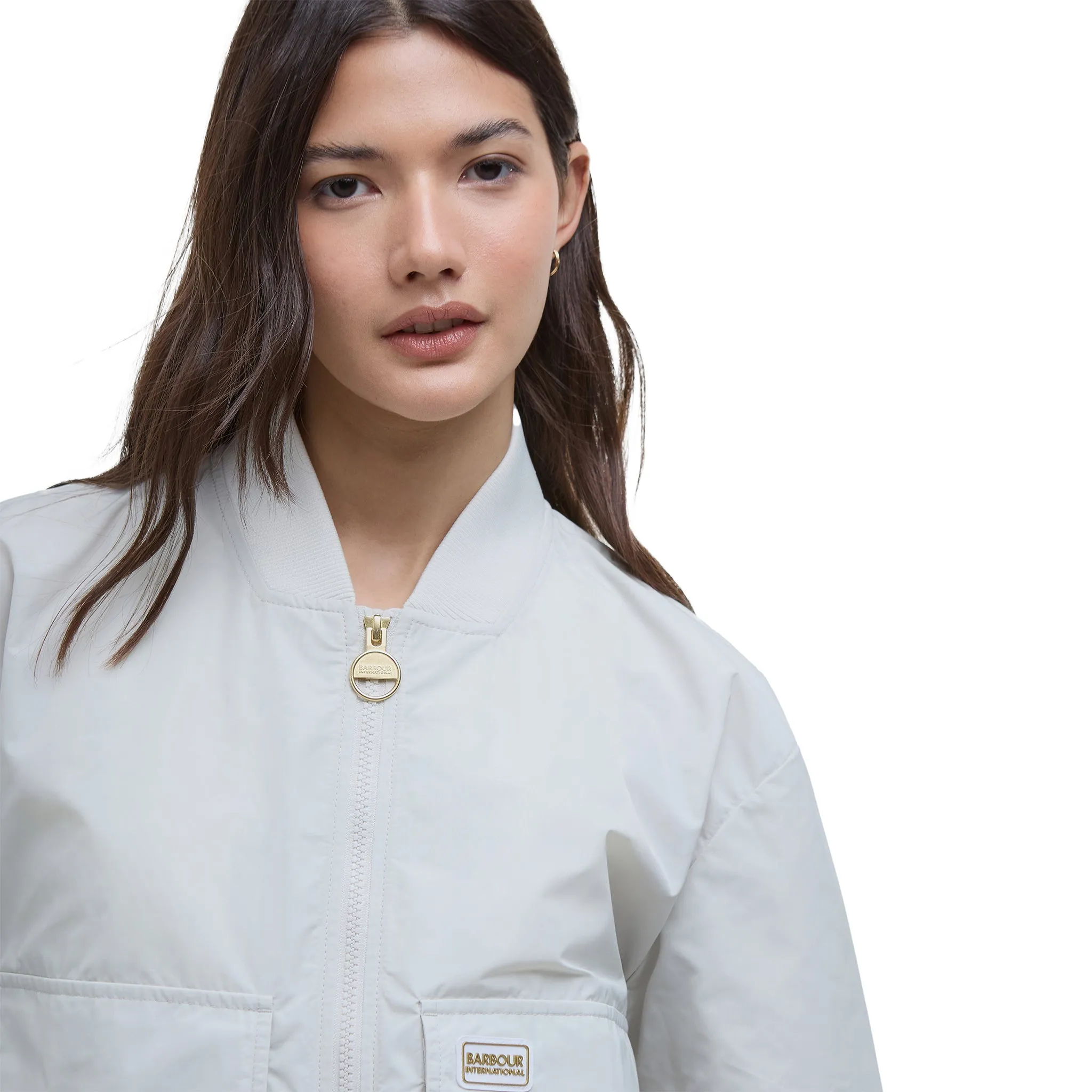 Womens Barbour International Silver Birch Priya Showerproof Jacket