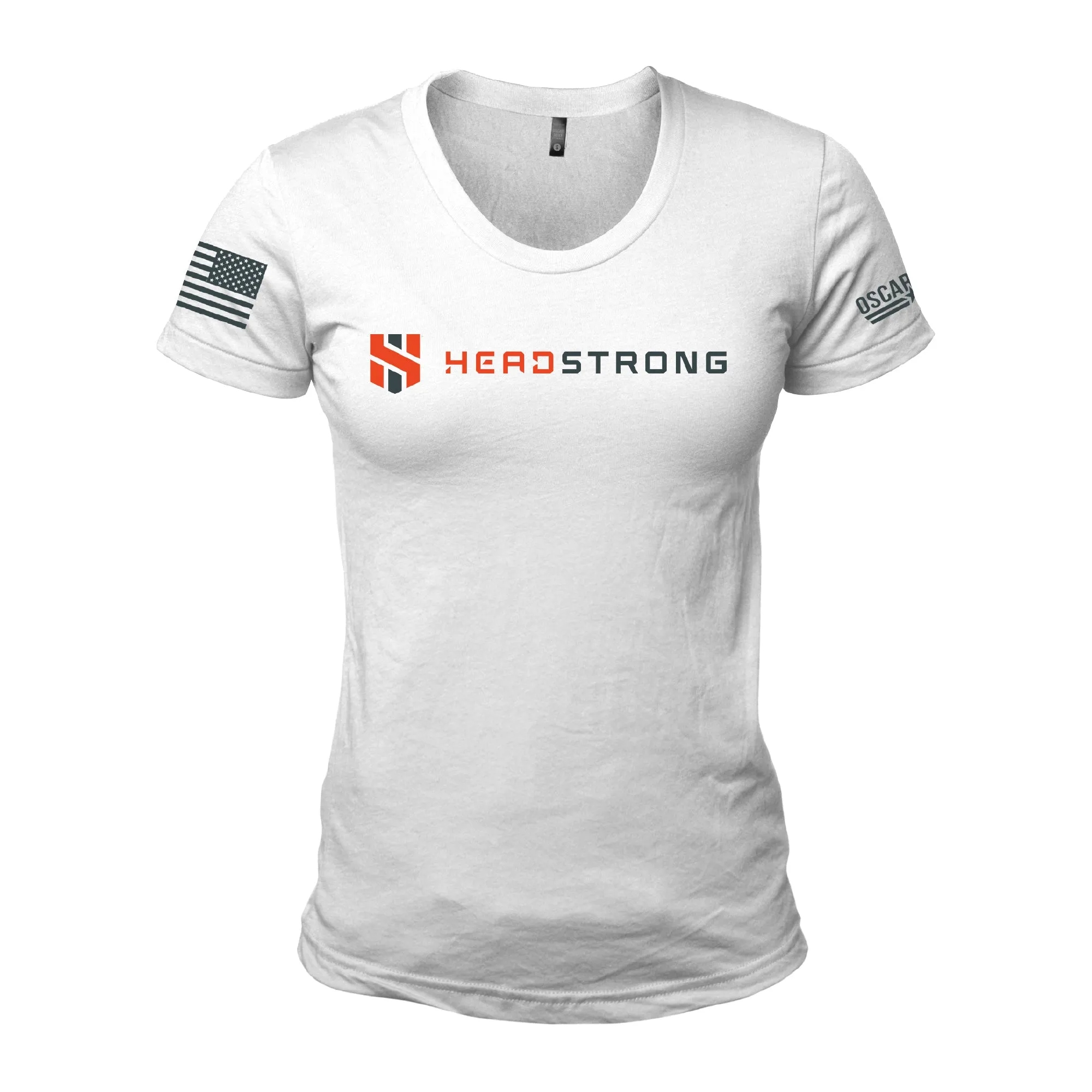 Women's Headstrong Orange Logo Tee