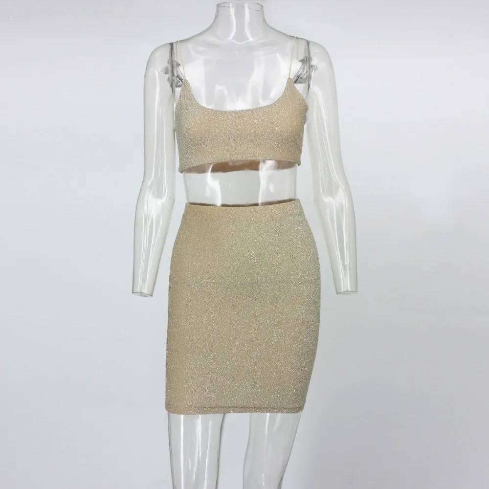 Women's Summer Elastic Cotton Two-Piece Mini Dress