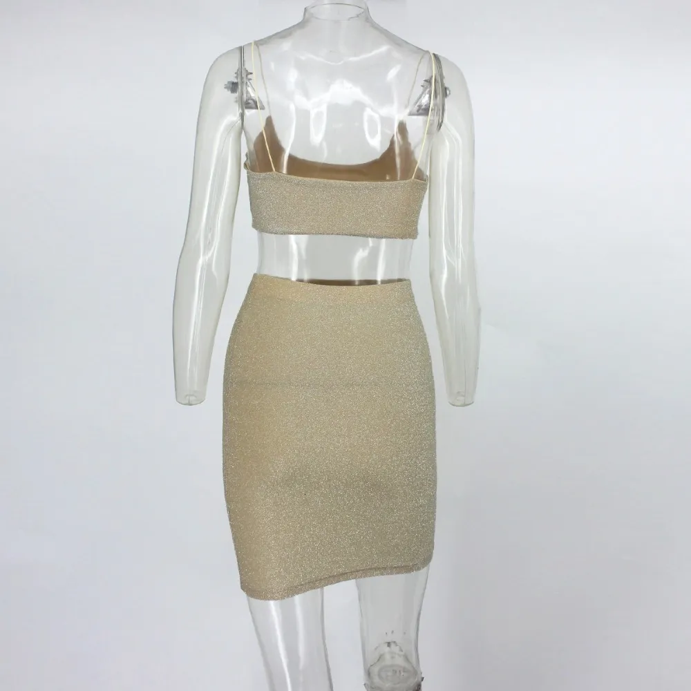 Women's Summer Elastic Cotton Two-Piece Mini Dress