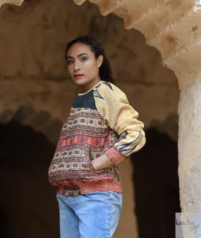 X-Small, Noemi Jacket in a beautiful Vintage Print, Slightly Quilted