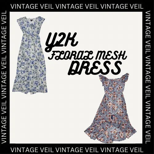 *Y2K Floral Mesh Dress Bundle* - 10 piece