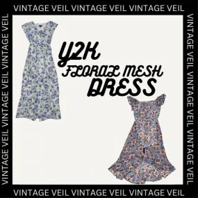 *Y2K Floral Mesh Dress Bundle* - 10 piece